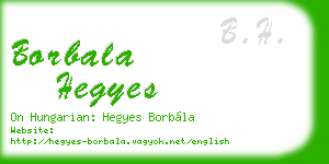 borbala hegyes business card