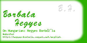 borbala hegyes business card